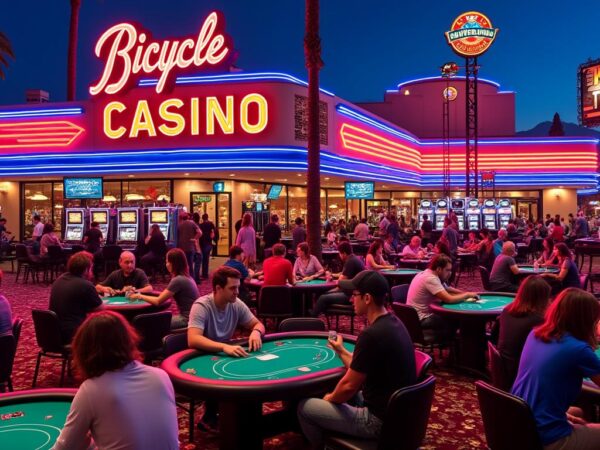 Salle de poker Bicycle Casino à Bell Gardens aux USA : ambiance, jeux et stratégies gagnantes