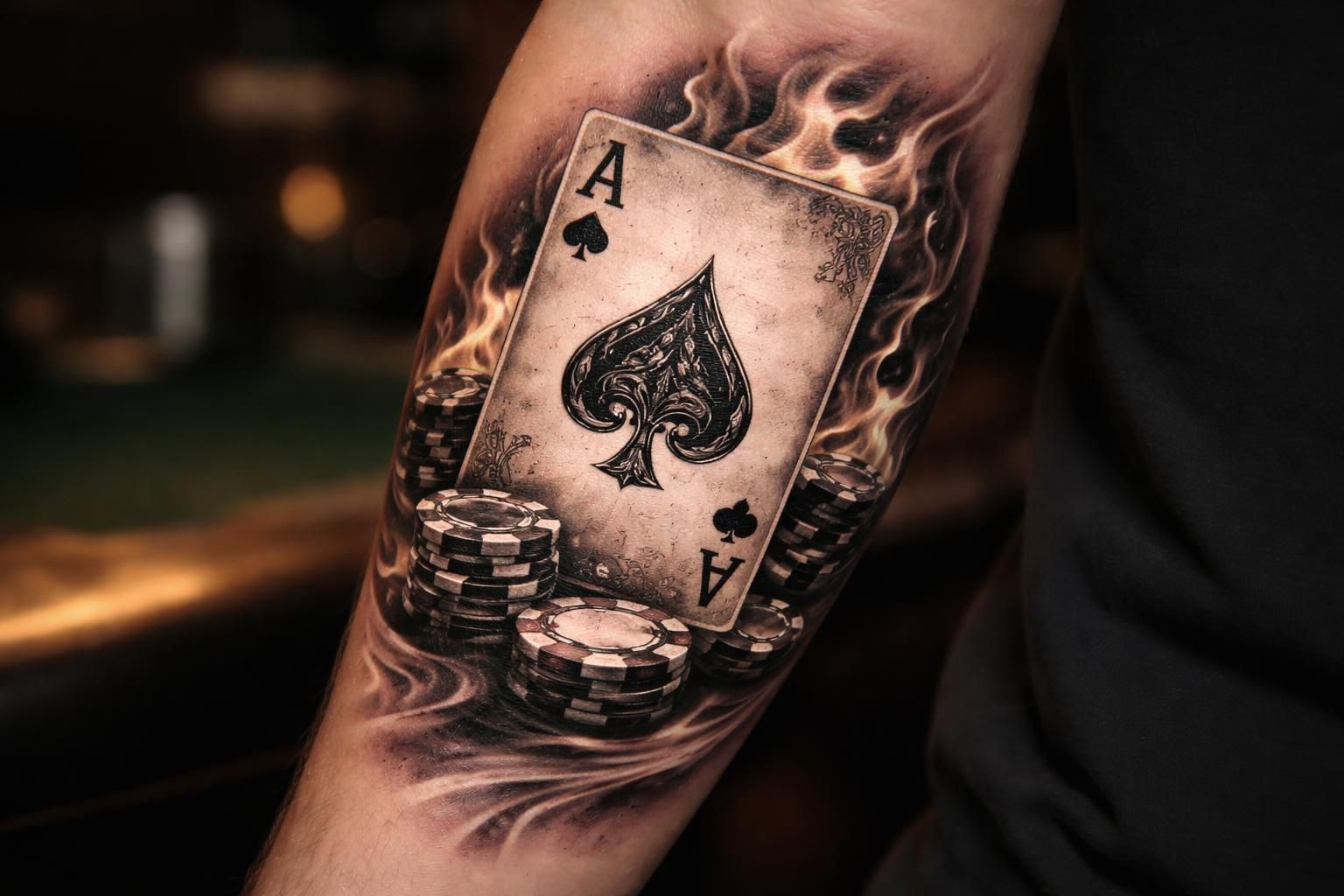 Tatouage de carte de poker et sa signification : l&rsquo;art de porter sa passion