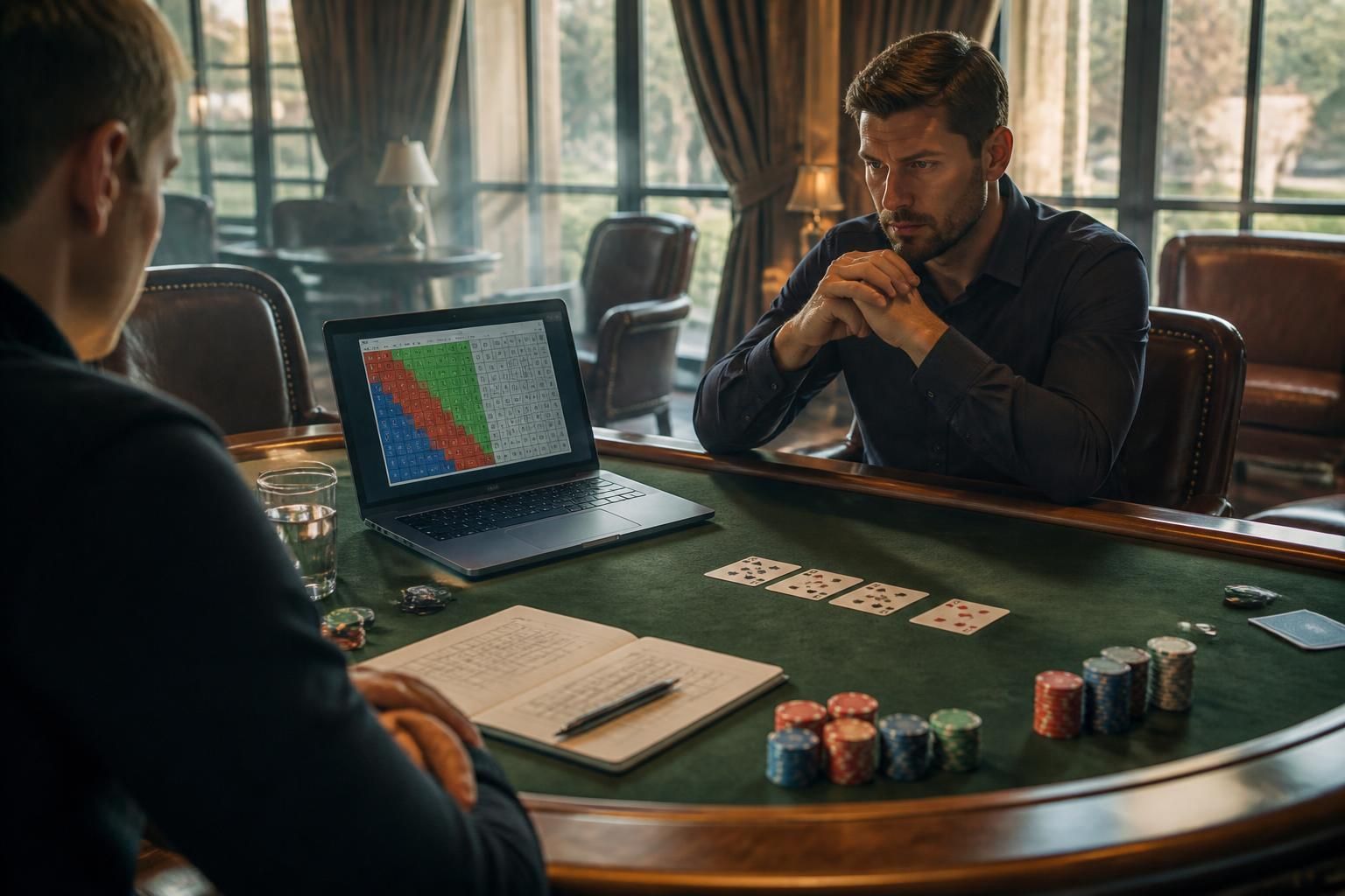 Comment calculer la stratégie heads-up au poker